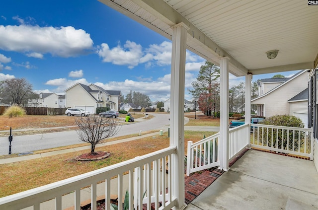 view of patio with a porch