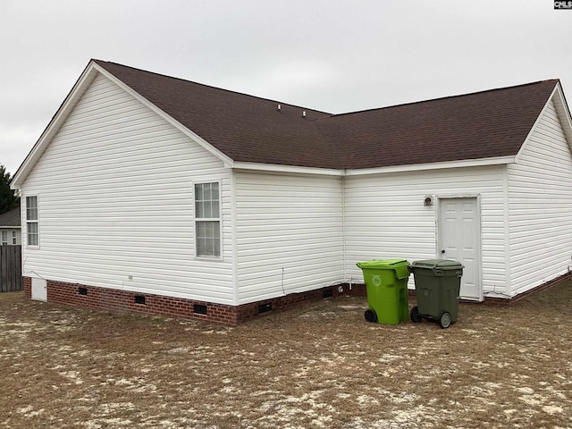 view of rear view of property