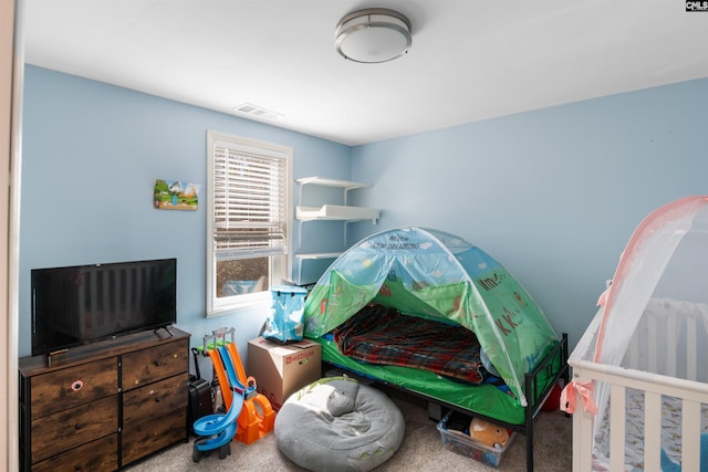 bedroom featuring carpet floors