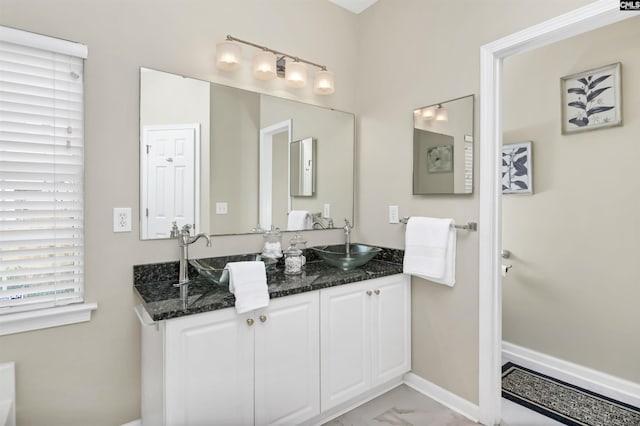 bathroom featuring vanity