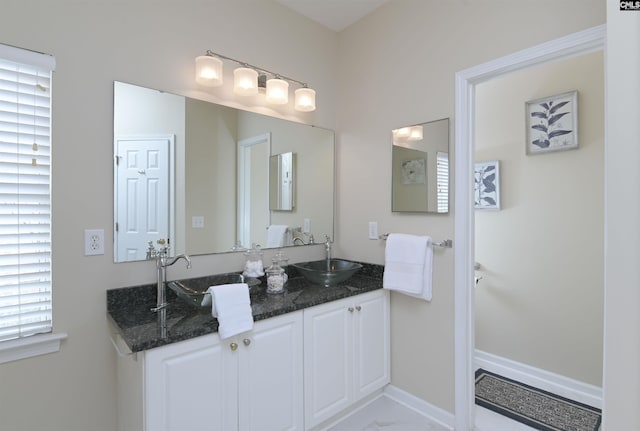 bathroom with vanity