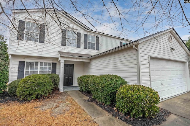 view of front of home featuring a garage