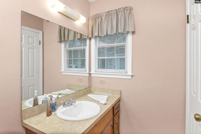 bathroom with vanity