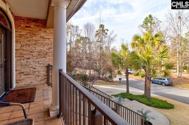 view of balcony