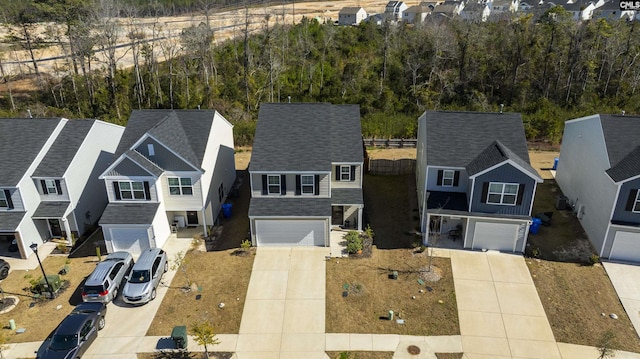 drone / aerial view featuring a residential view