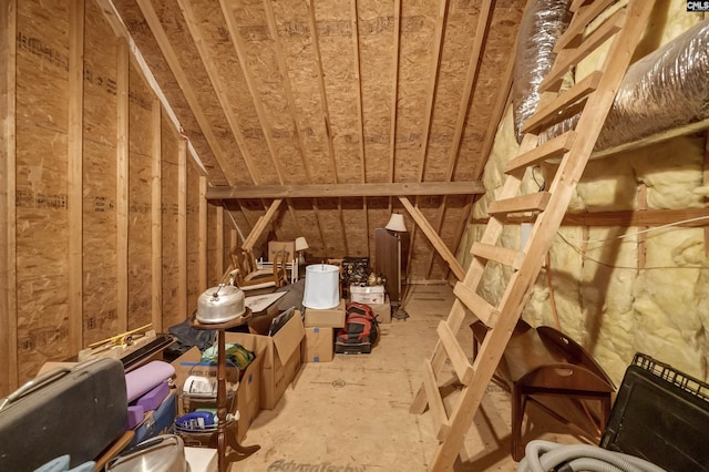 view of attic