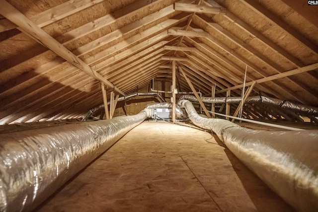 view of attic