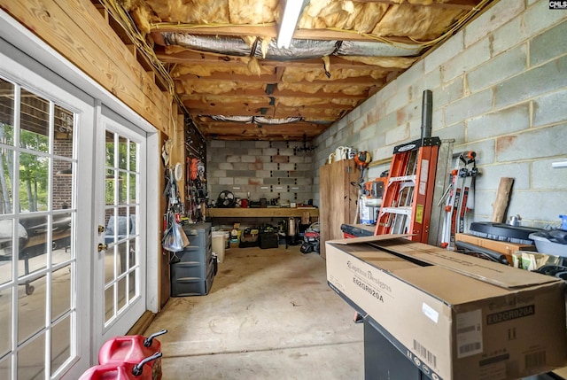 view of storage room