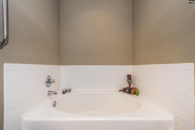 bathroom featuring a bath