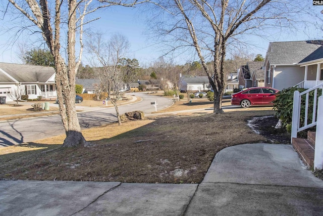 view of yard with a residential view