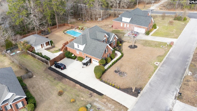 birds eye view of property