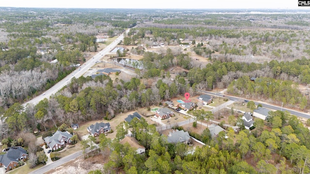 bird's eye view with a residential view