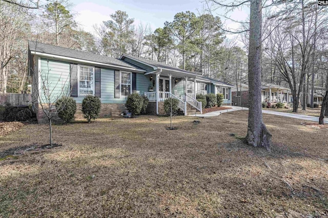 view of ranch-style home