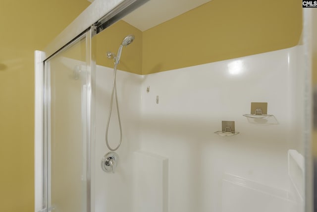 room details featuring a stall shower