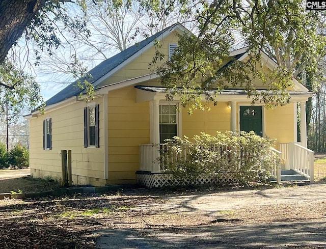 view of property exterior