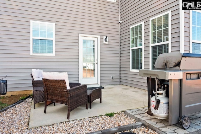 view of patio / terrace featuring area for grilling