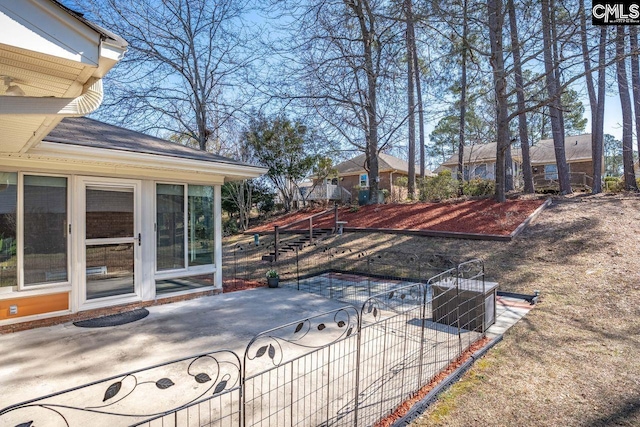 view of yard featuring a patio area