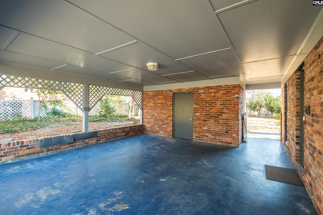 view of patio with fence