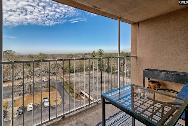 view of balcony