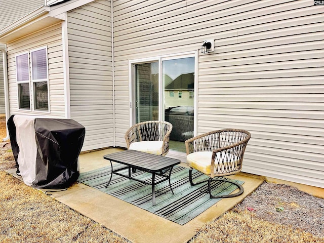 view of patio / terrace with area for grilling