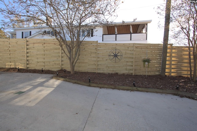 view of patio / terrace with a fenced backyard