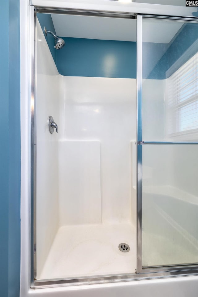 full bath featuring a shower stall