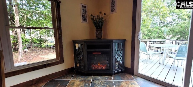 entryway with baseboards