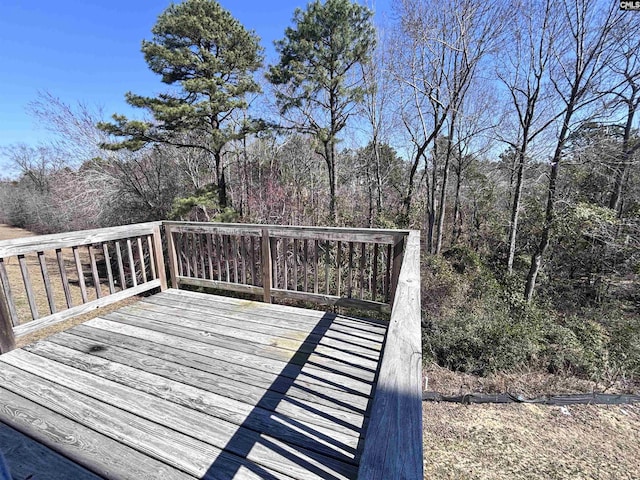 view of wooden terrace