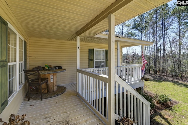 view of deck