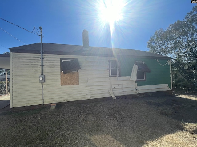 view of rear view of property