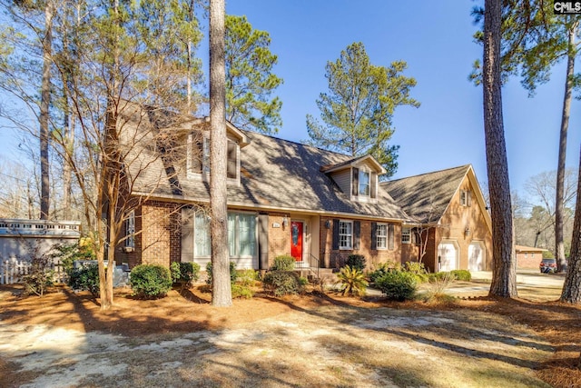 view of front of house with brick siding