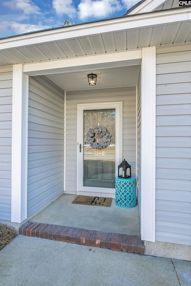 view of entrance to property