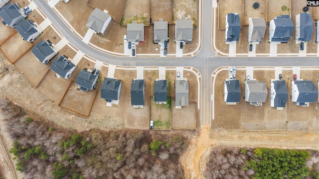 bird's eye view with a residential view