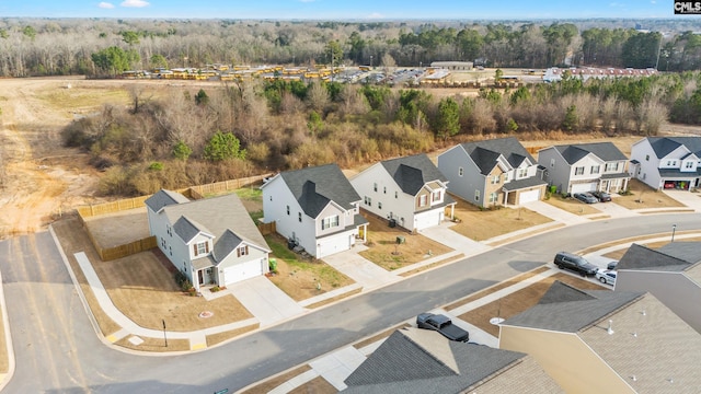 drone / aerial view featuring a residential view