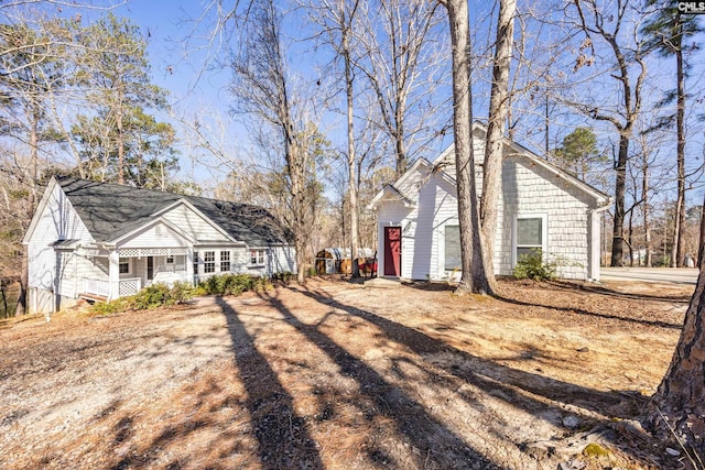 view of front of home with a porch