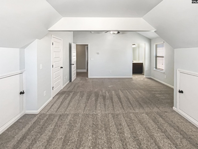 150 Grey Oaks Ln, Lexington, SC 29072 - additional living space featuring carpet floors, baseboards, and vaulted ceiling