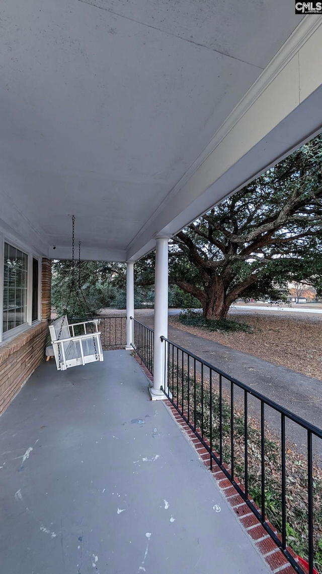 view of patio with covered porch