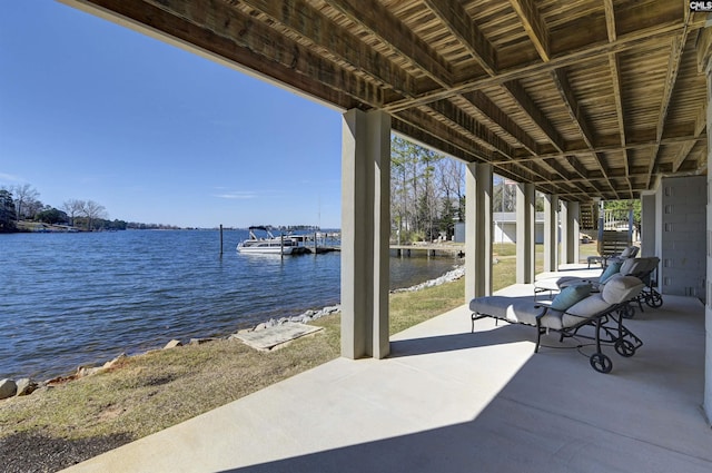 547 Harbor Heights Dr, Lexington, SC 29072 - view of patio / terrace featuring a water view
