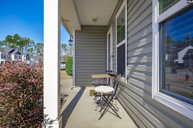 view of patio / terrace with a porch