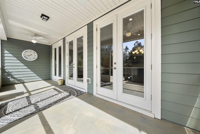 view of patio / terrace with french doors