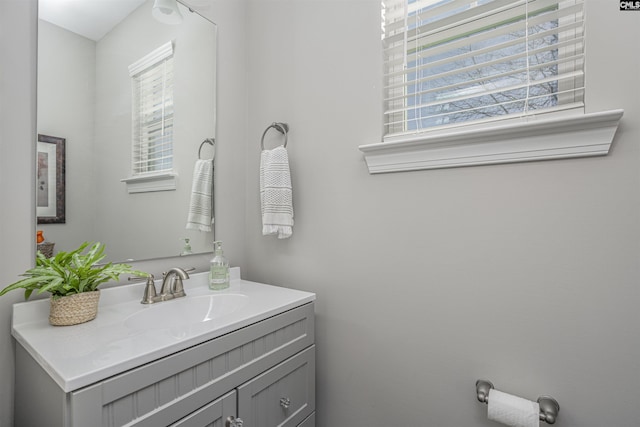 bathroom featuring vanity