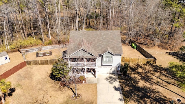 birds eye view of property