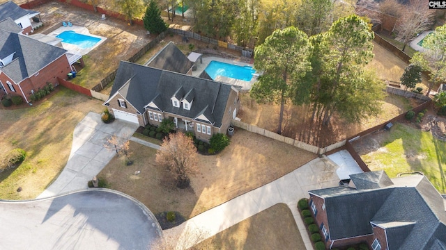 birds eye view of property