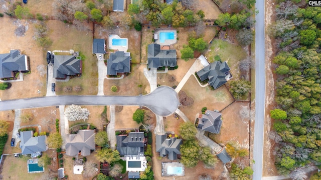 drone / aerial view featuring a residential view