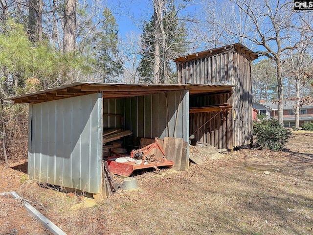 view of outbuilding featuring an outdoor structure