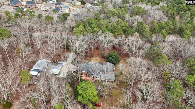 bird's eye view with a residential view