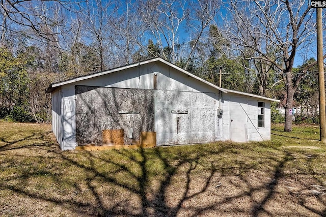 view of outbuilding featuring an outbuilding