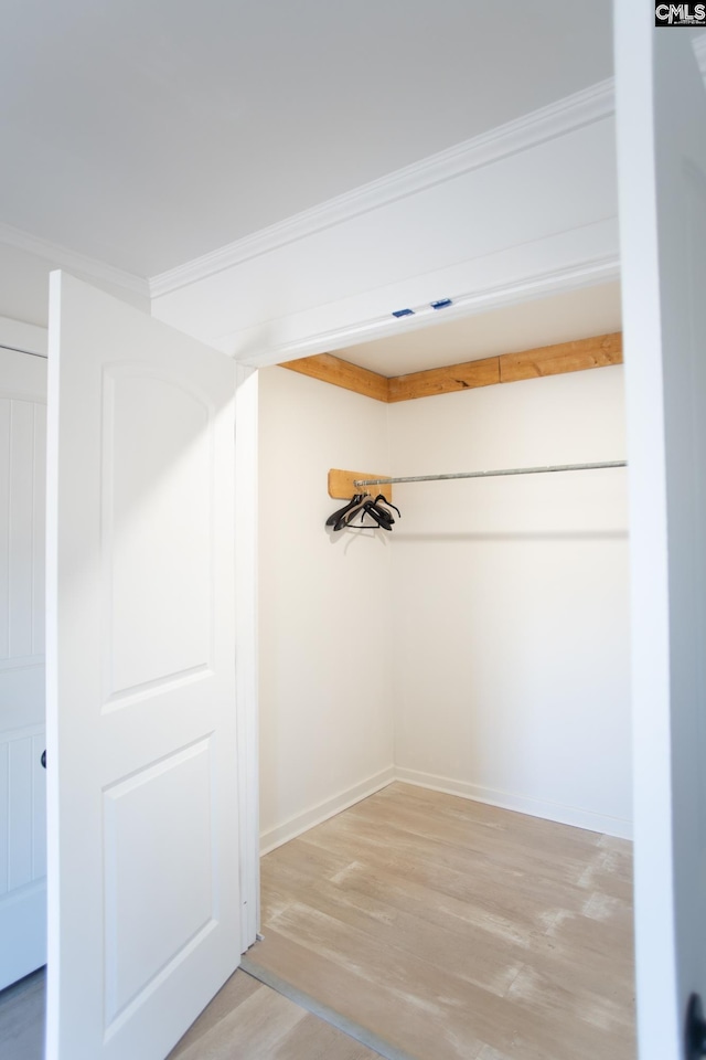 interior space with light wood-type flooring