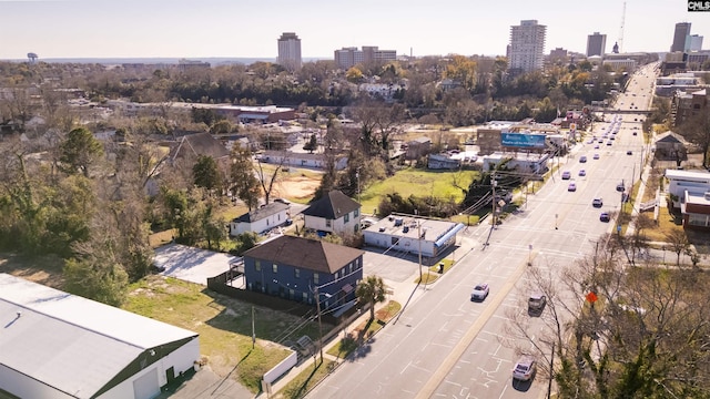 drone / aerial view featuring a view of city