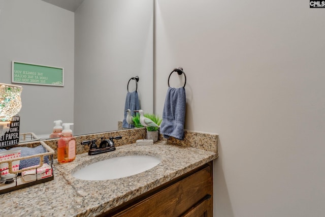 bathroom featuring vanity